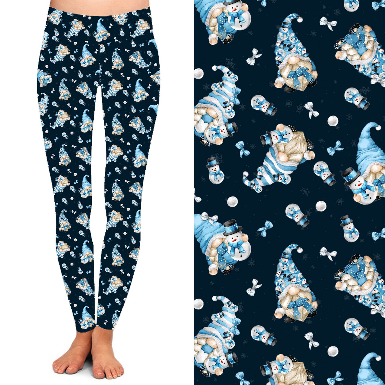 Funky Fit Yoga Leggings - Gnome for Christmas