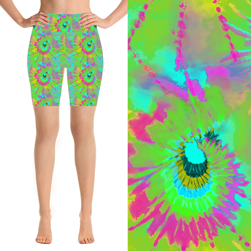 Funky Fit 24/7 Biker Shorts - Hippy-Dye