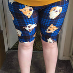 Funky Fit 24/7 Biker Shorts - Dogs In Tartan