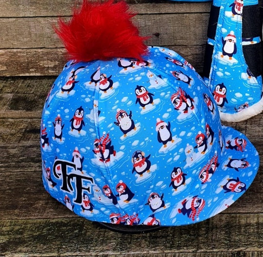 Playful Penguins Hat Silk