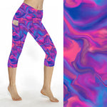 Funky Fit SCULPT Yoga Capri Leggings – Watery Dreams