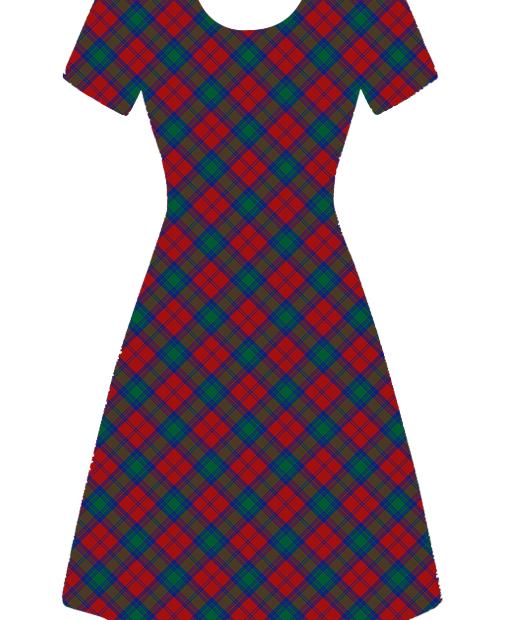 Funky Fit Vintage Skater Dress Winter Plaid