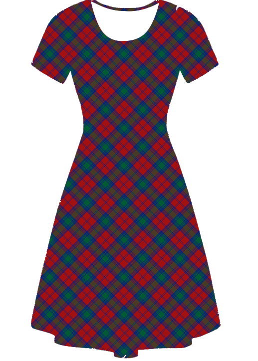 Funky Fit Vintage Skater Dress Winter Plaid