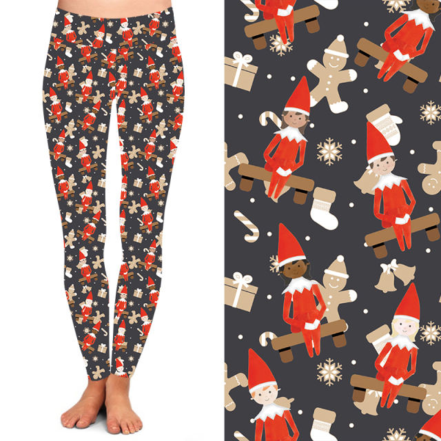 Funky Fit Yoga Leggings - Elf On The Shelf