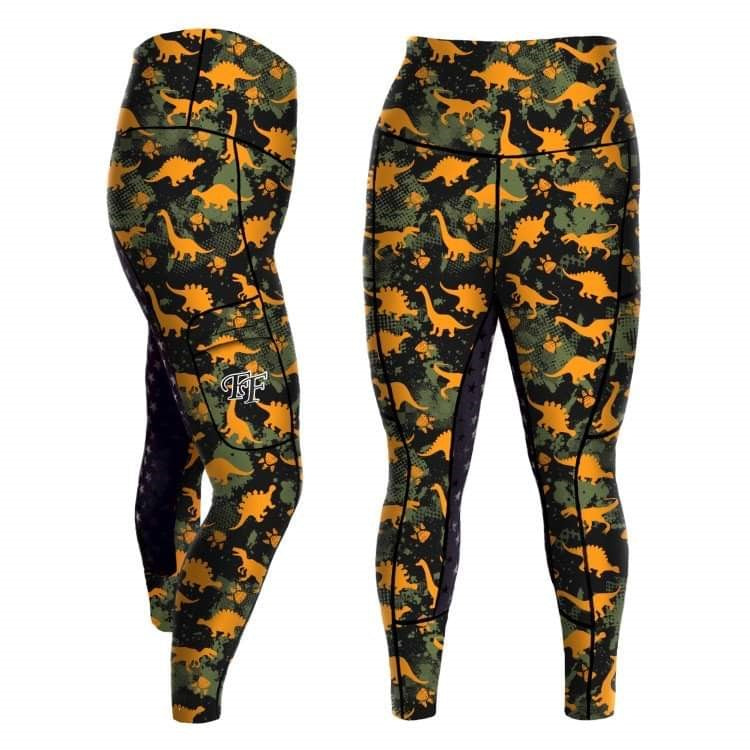 Funky Fit Equestrian - Camo Dino jodhpurs