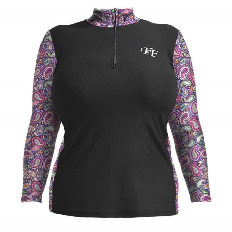 Funky Fit Equestrian - Paisley Passion Baselayer
