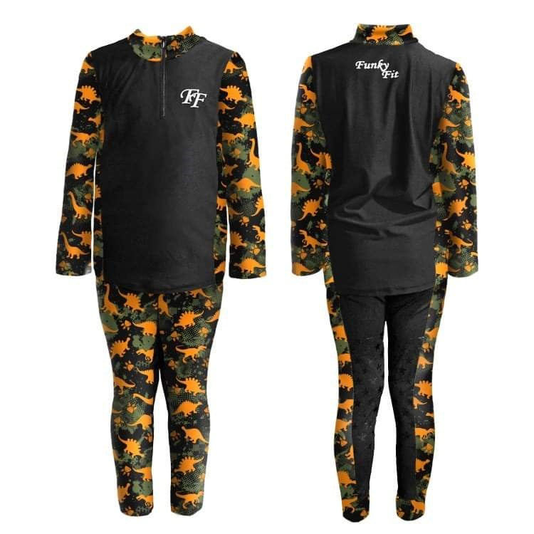 Funky Fit Equestrian - Camo Dino Baselayer