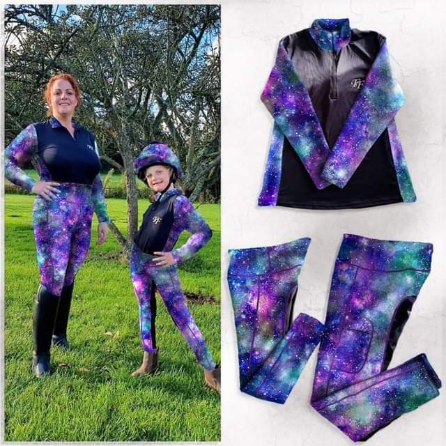 Funky Fit Equestrian - Galactic Explosion jodhpurs